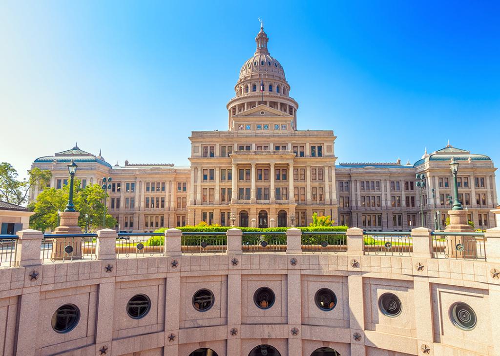 The Texas Capitol Building.