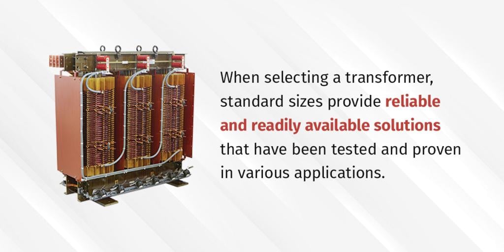 A graphic showing a tip on selecting a transformer.