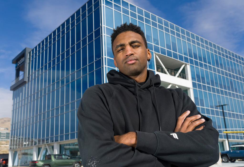 Cody Scott, who recently found work after losing his job last year, stands for a portrait in Silicon Slopes in Lehi on Friday, January 23, 2026.