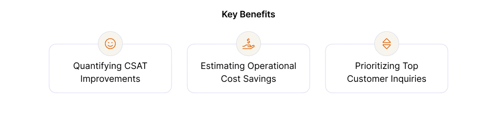 Infographic stating the key benefits of prioritizing top customer inquiries.