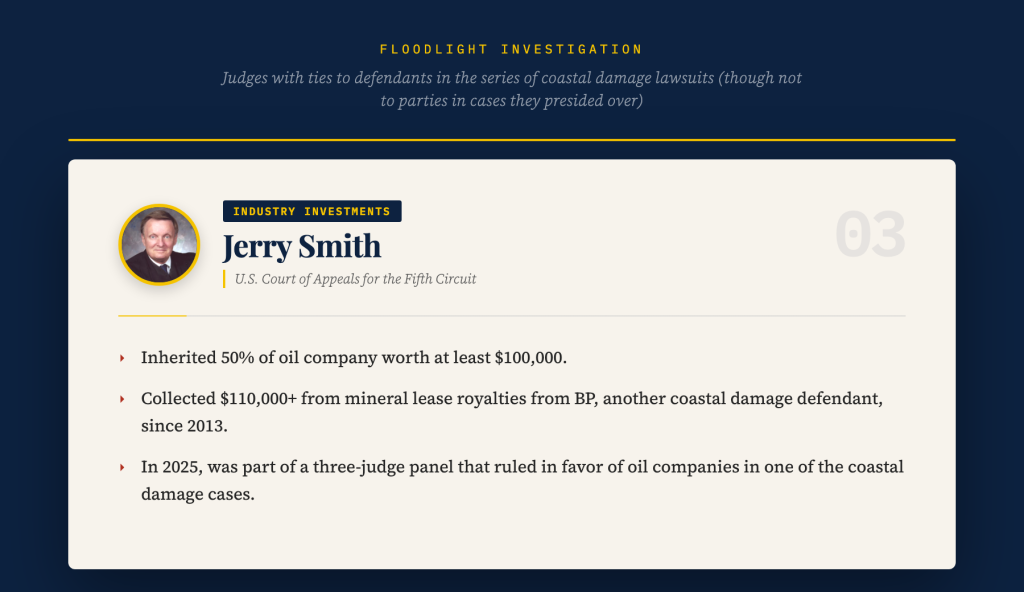 Infographic showing Jerry Smith's profile.
