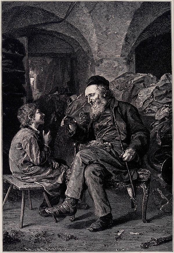 A young boy gleans wisdom from an elder.