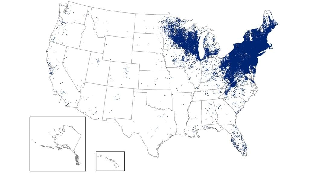 Northeast and Upper Midwest states have the highest incidence of Lyme disease, according to the Centers for Disease Control and Prevention in 2023.