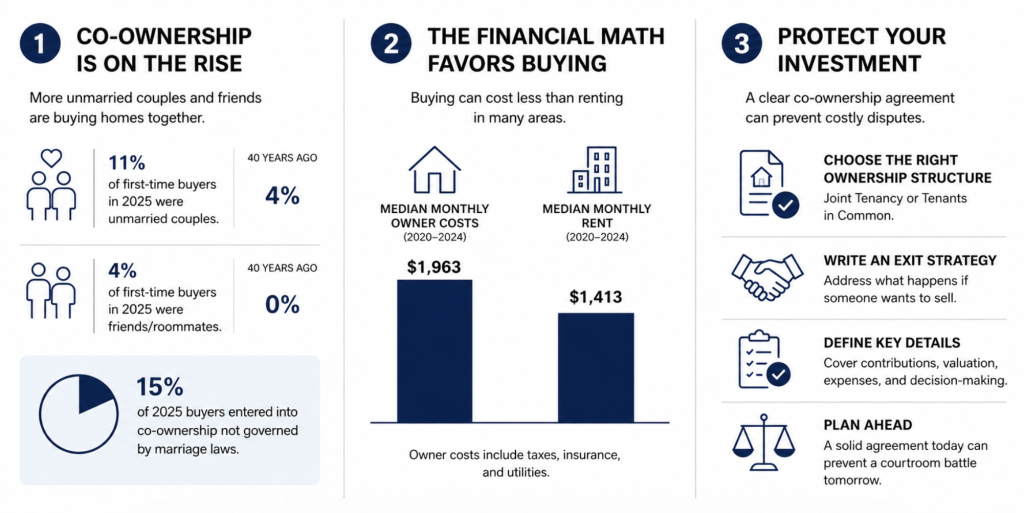 An infographic breaking down co-ownership investments.