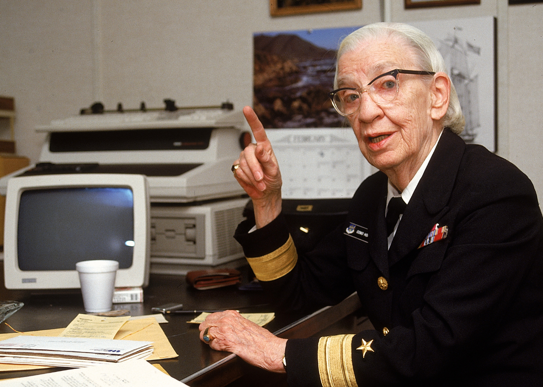 Grace Hopper in her office.