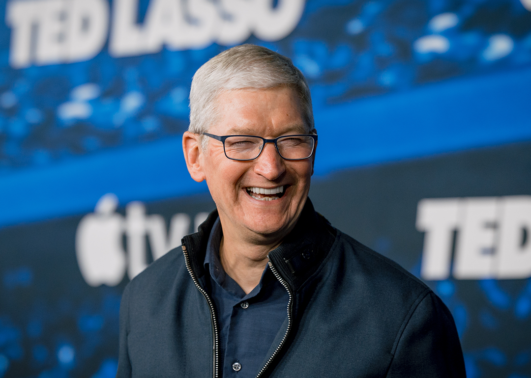 Tim Cook attends ‘Ted Lasso’ Season 3 premiere.