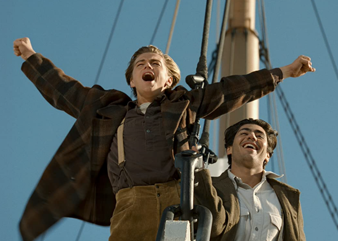 Leonardo DiCaprio and Danny Nucci in a scene from ‘Titanic’