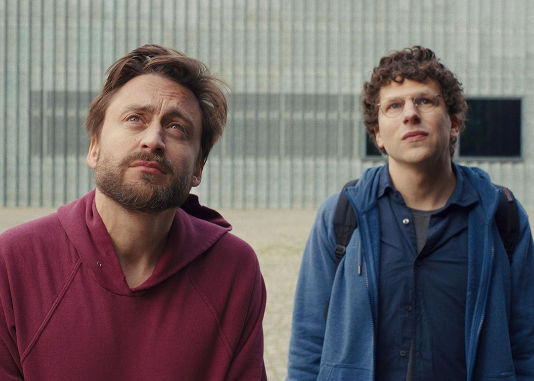 Kieran Culkin and Jesse Eisenberg in ‘A Real Pain’.