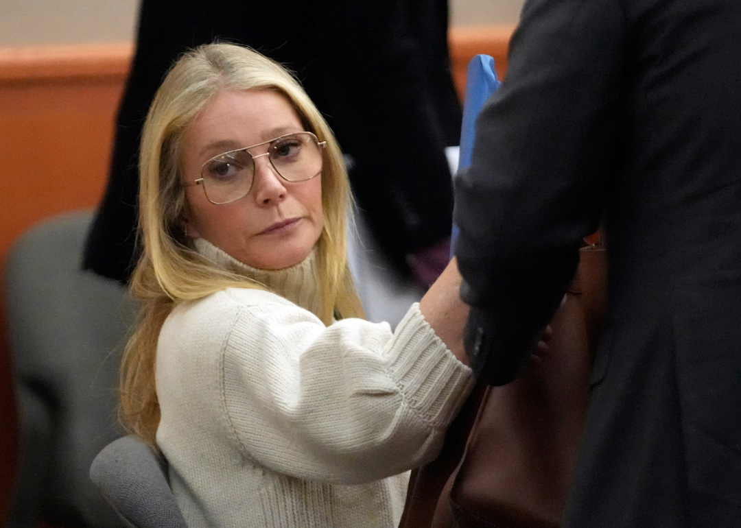 Gwyneth Paltrow sits in court.