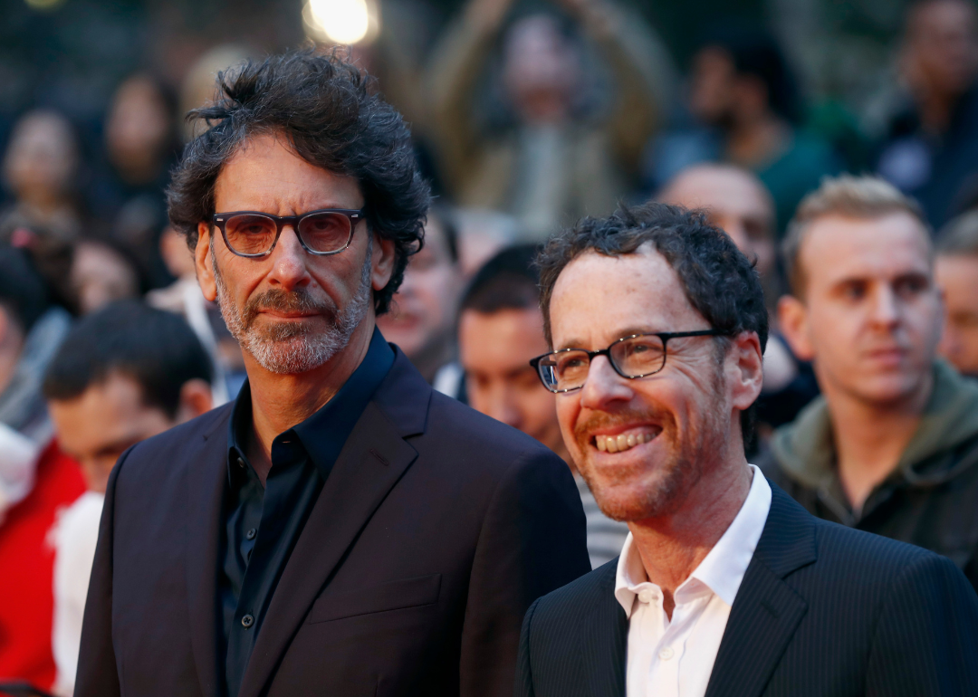 Joel Coen and Ethan Cohen attend a premiere