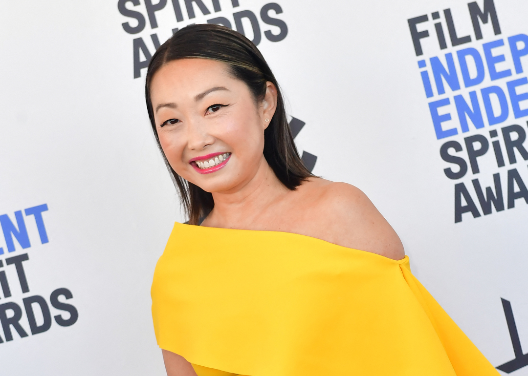 Lulu Wang arrives at Independent Spirit Awards.