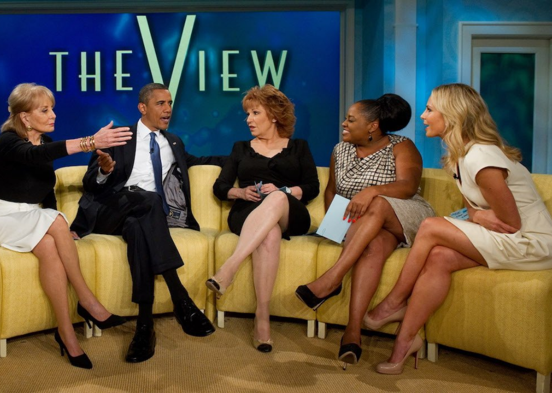 Barack Obama on "The View" with Barbara Walters, Joy Behar, Sherri Shepherd, and Elisabeth Hasselbeck