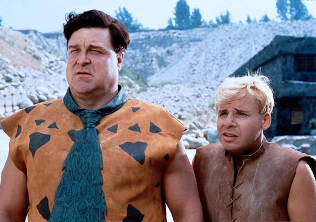 John Goodman and Rick Moranis as Fred and Barney in "The Flintstones"