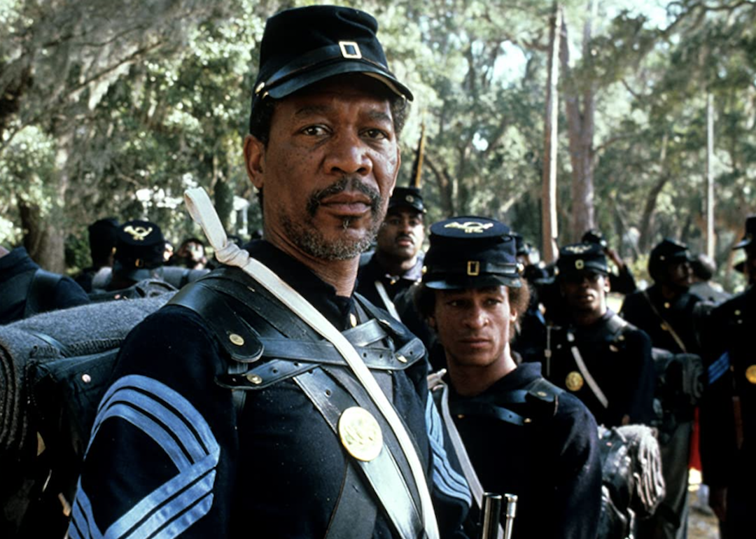 Morgan Freeman in "Glory," one of the best Civil War movies of all time