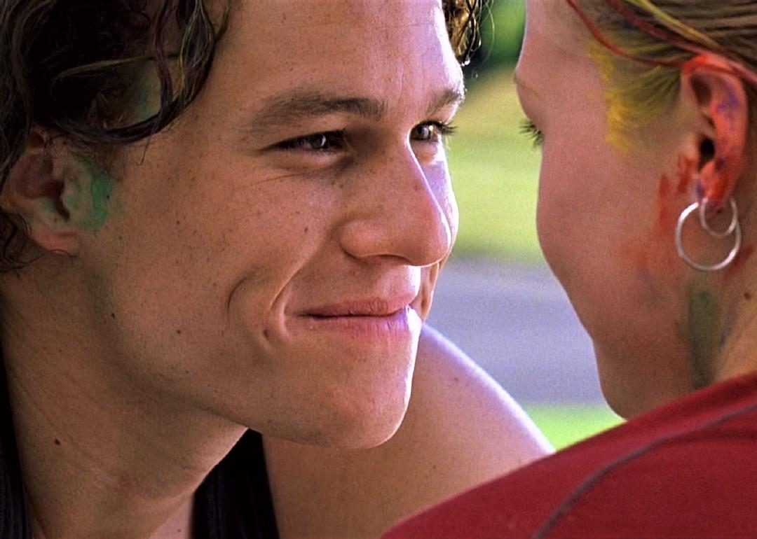 Heath Ledger and Julia Stiles in a scene from "10 Things I Hate About You," an adaptation of Shakespeare's "The Taming of the Shrew"