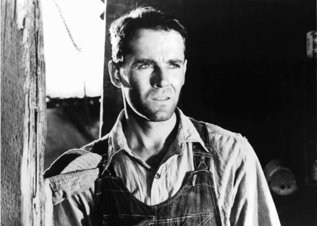 Henry Fonda in a scene from "The Grapes of Wrath"