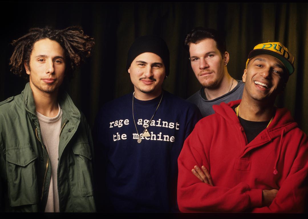 Rage Against The Machine, Zack De La Rocha, Tim Commerford, Brad Wilk, Tom Morello, Vaartkapoen (VK), Brussels, Belgium, 06/02/1993.