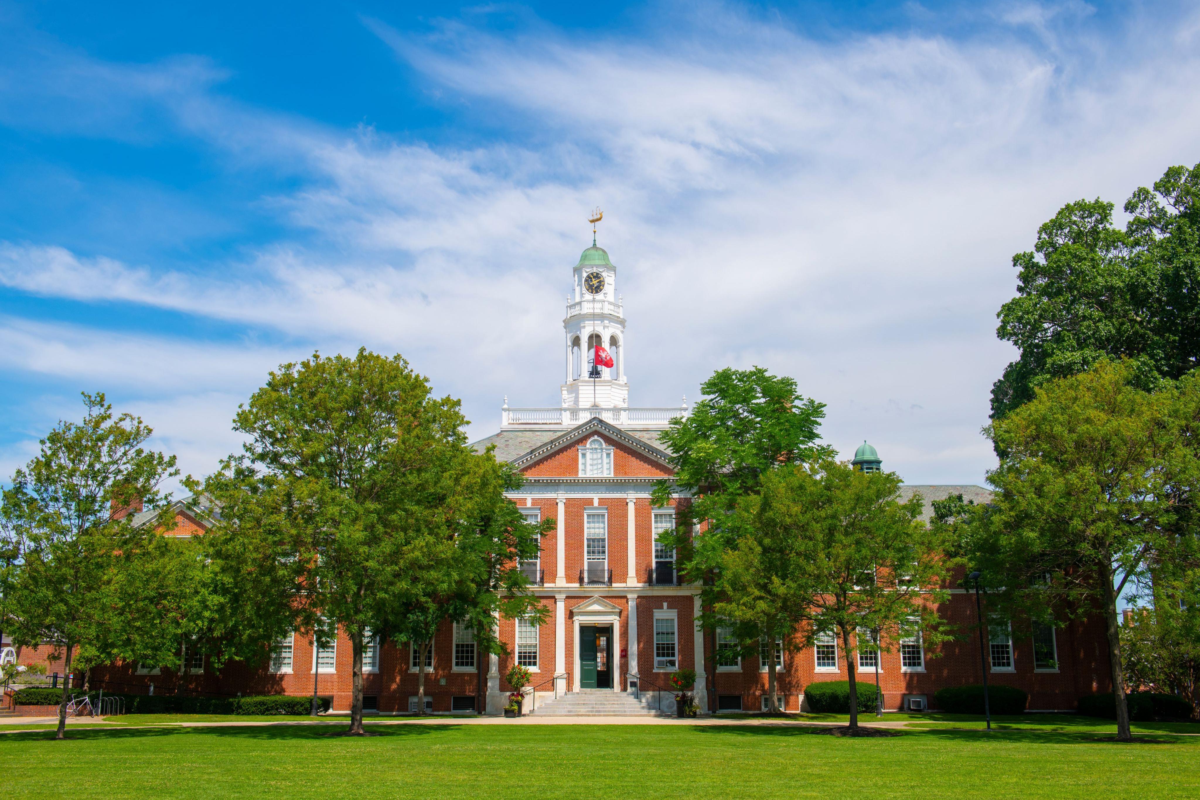 Academy Building of Phillips Exeter Academy in Exeter, New Hampshire.