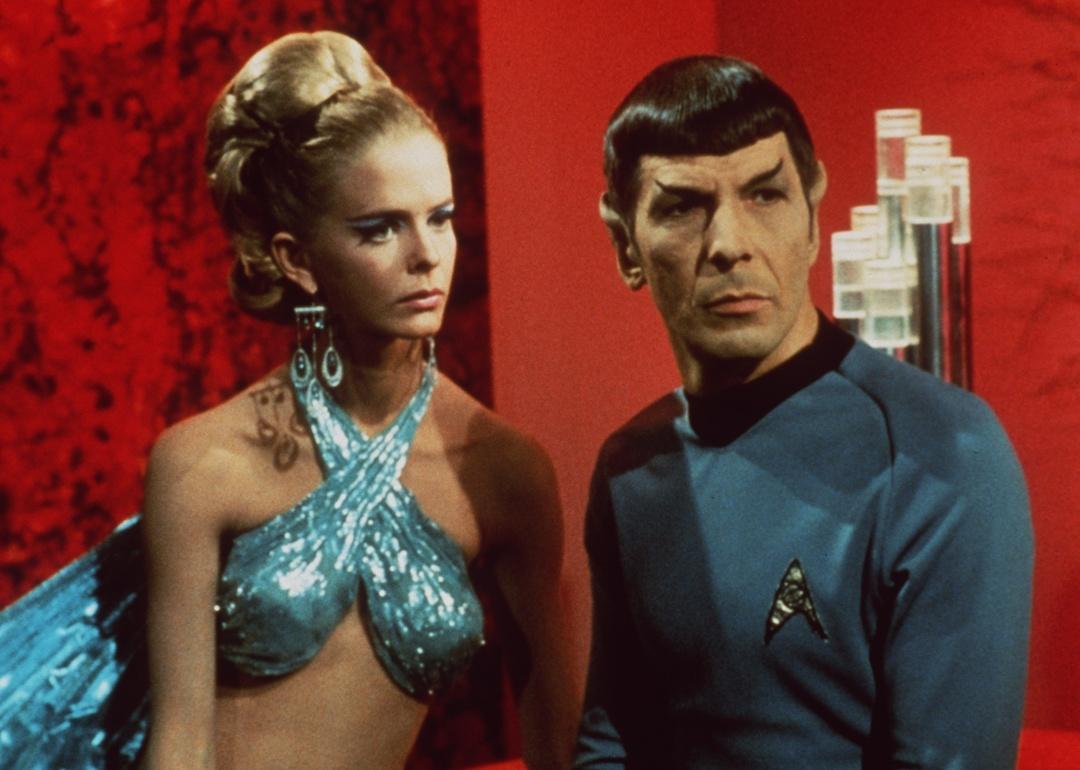 Leonard Nimoy as Mr. Spock in the television series "Star Trek."