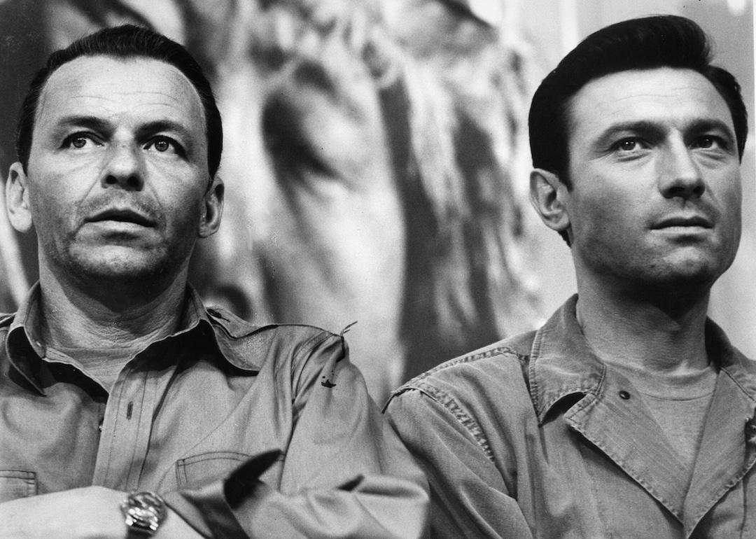 Frank Sinatra and Laurence Harvey in the 1962 movie "The Manchurian Candidate"