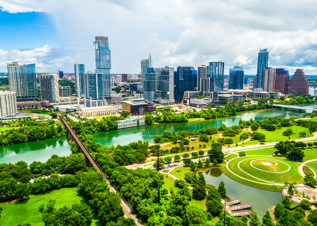 Aerial view of Austin, Texas