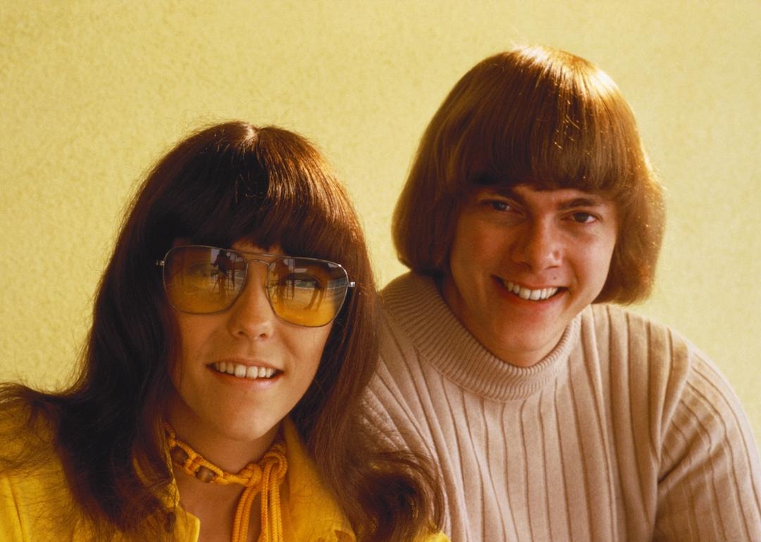Siblings Karen Carpenter and Richard Carpenter of The Carpenters in the 1970s.