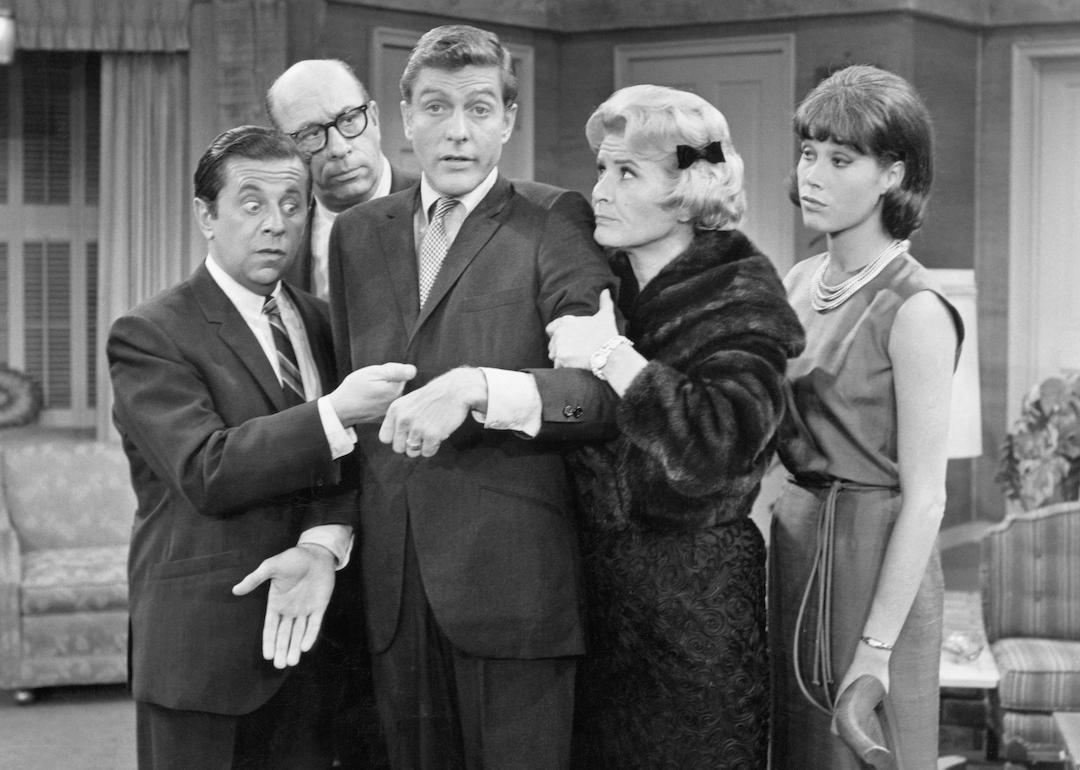 The cast of 'The Dick Van Dyke Show,' circa 1965.
