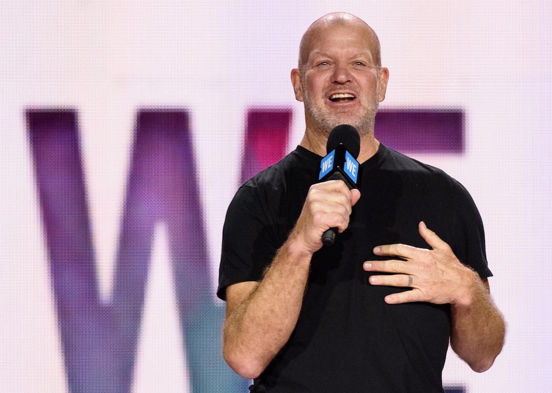 Lululemon founder Chip Wilson speaks during WE Day at KeyArena on April 21, 2017 in Seattle, Washington.