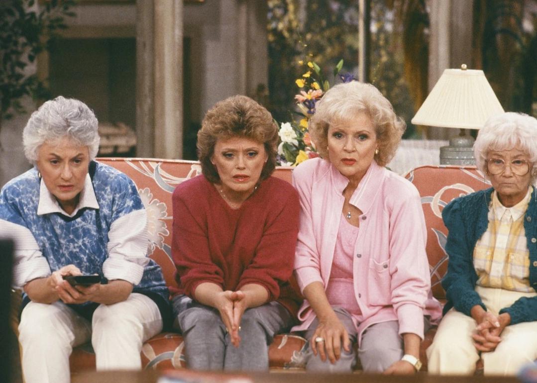 Bea Arthur, Rue McClanahan, Betty White, and Estelle Getty on 'The Golden Girls.'