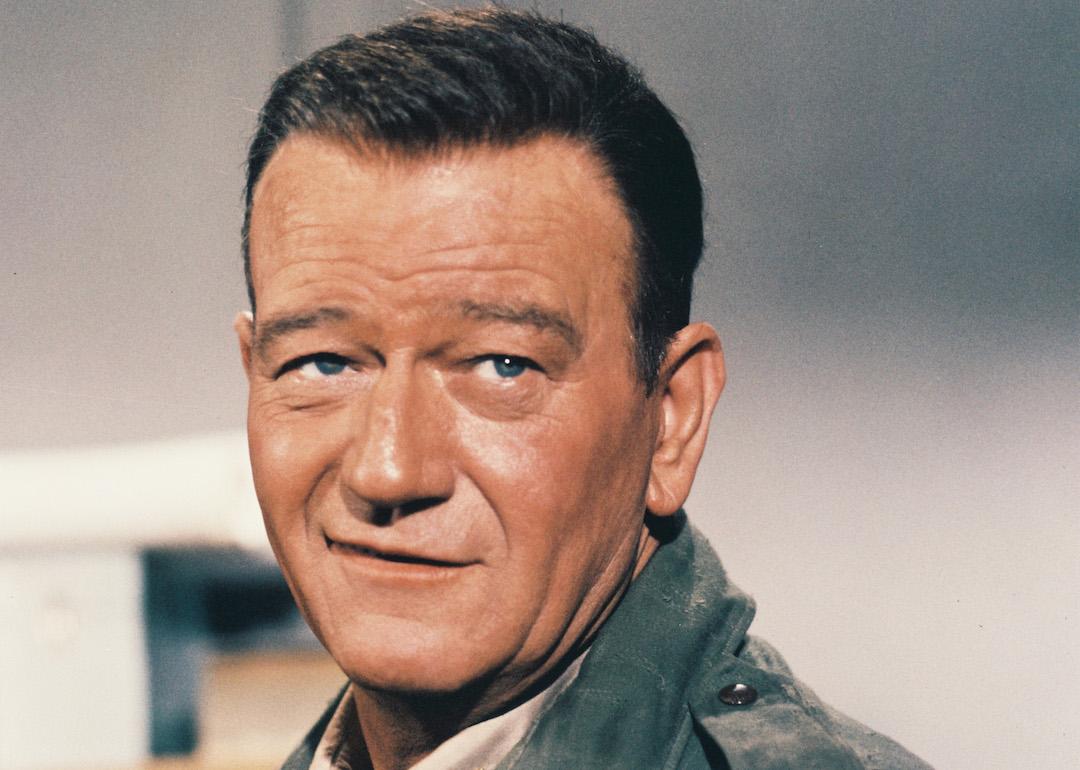 John Wayne as Lt. Col. Benjamin Vandervoort in the World War II film 'The Longest Day.'