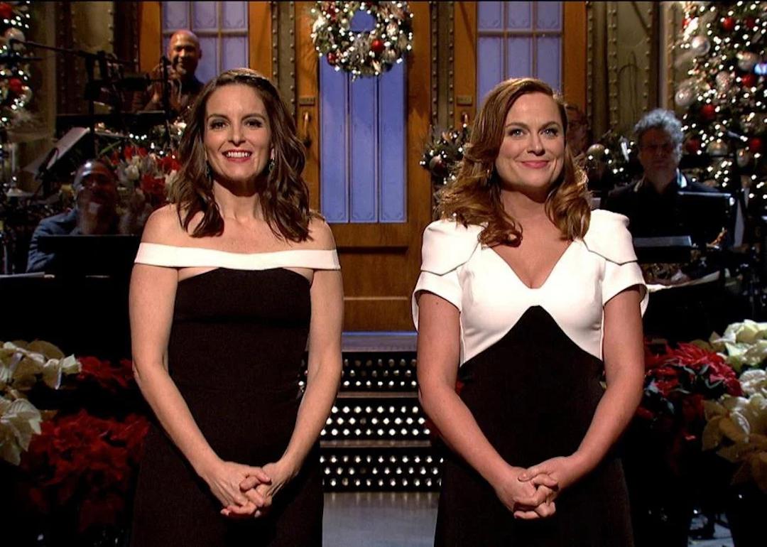 Tina Fey and Amy Poehler hosting 'Saturday Night Live.'