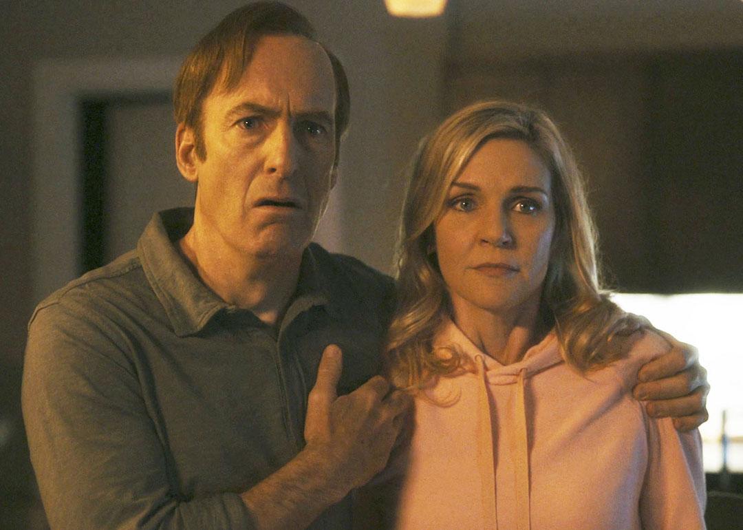Actors Bob Odenkirk and Rhea Seehorn in the episode of 'Better Call Saul' called 'Plan and Execution.'