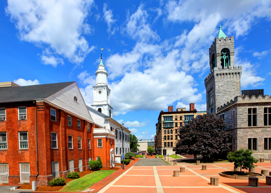Historic buildings in Springfield, Massachusetts.