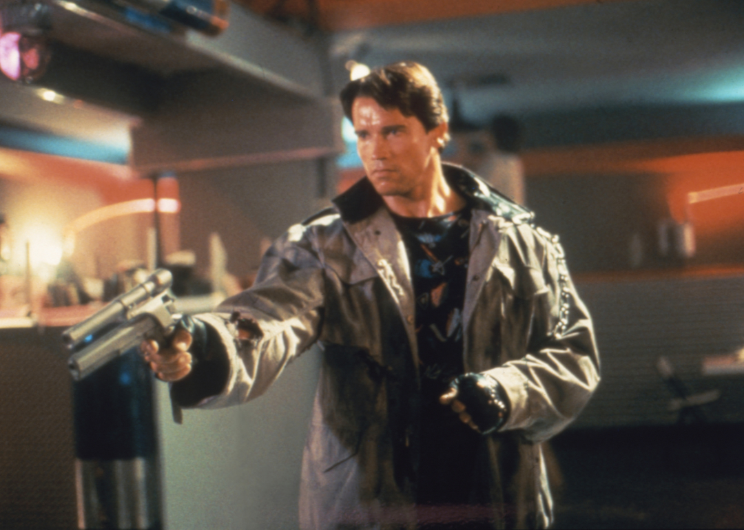 Arnold Schwarzenegger in a scene from "Terminator"