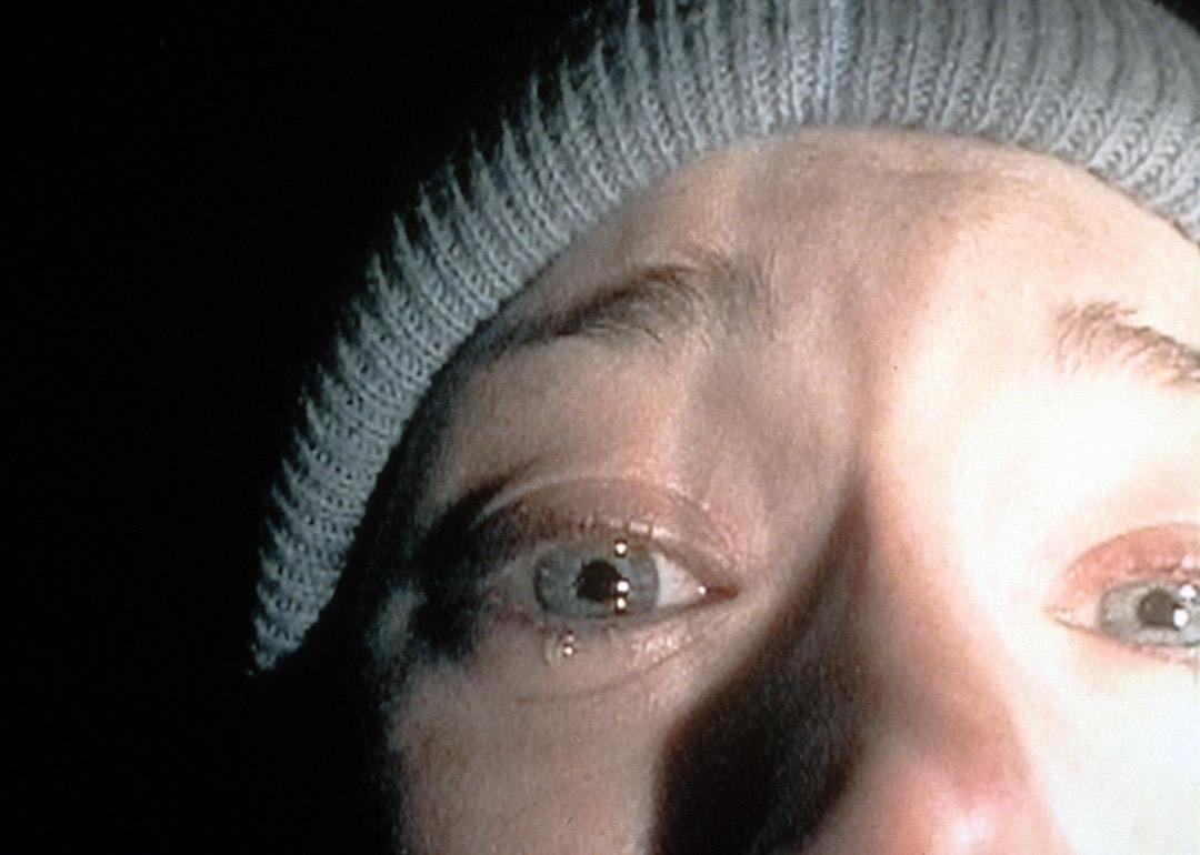 Actor Heather Donahue in a scene from the 1999 horror film 'The Blair Witch Project.'