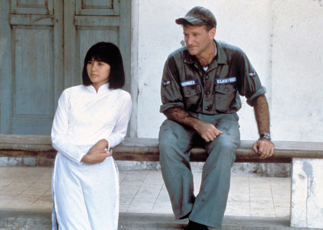 Chintara Sukapatana and Robin Williams in a scene from "Good Morning, Vietnam"