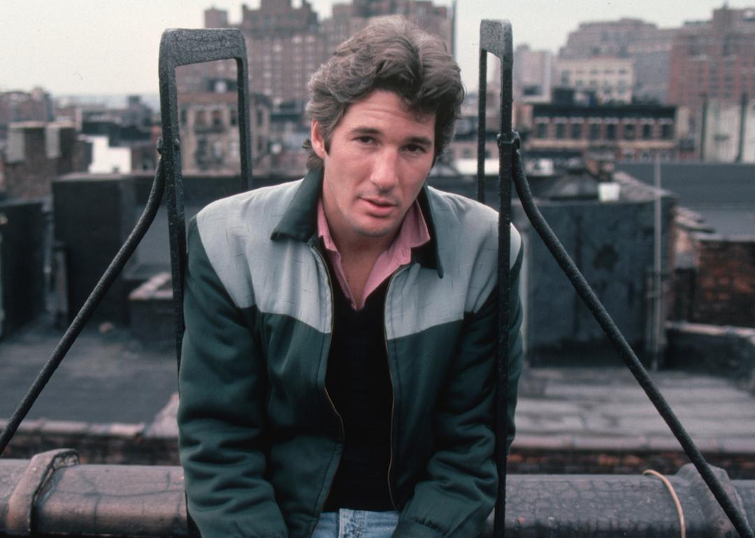 Richard Gere poses on a rooftop in 1983.