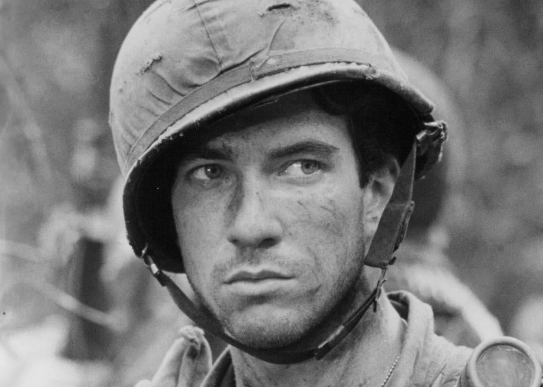 Actor Dylan McDermott in the 1987 Vietnam War movie 'Hamburger Hill.'
