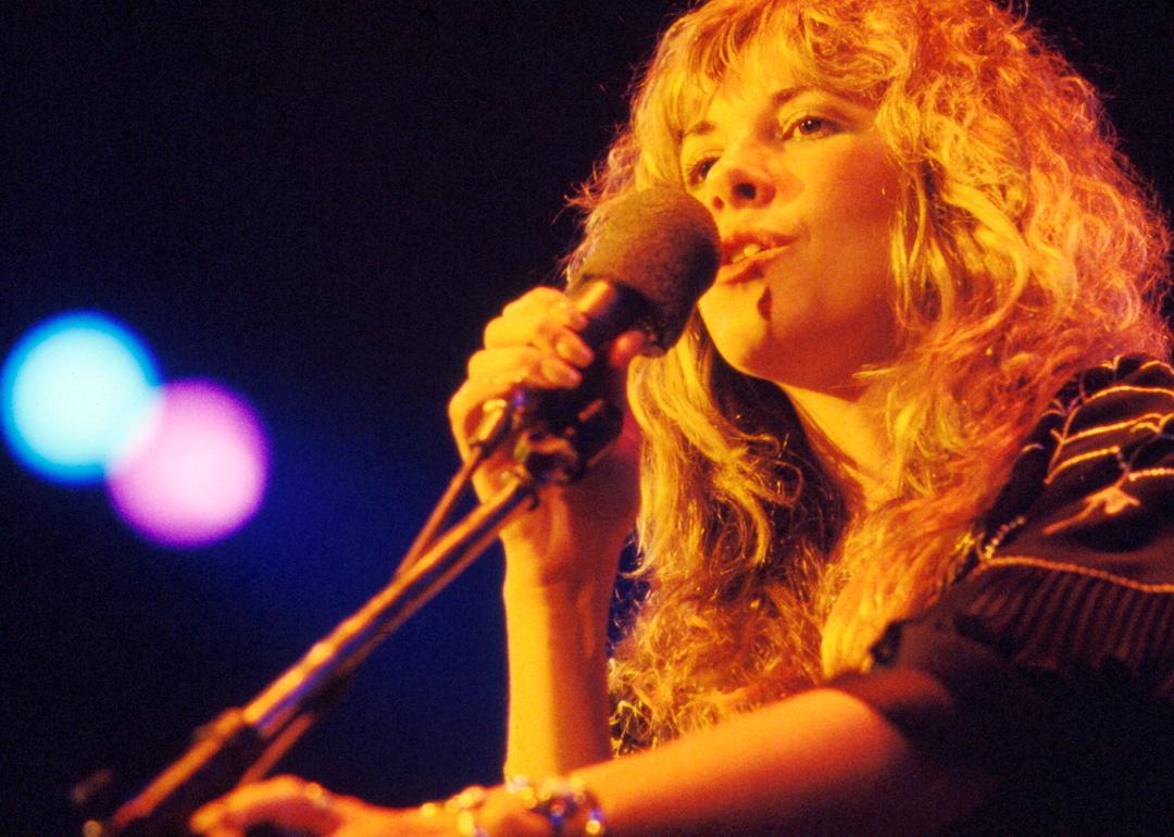 Stevie Nicks of Fleetwood Mac performs in New York in 1977.