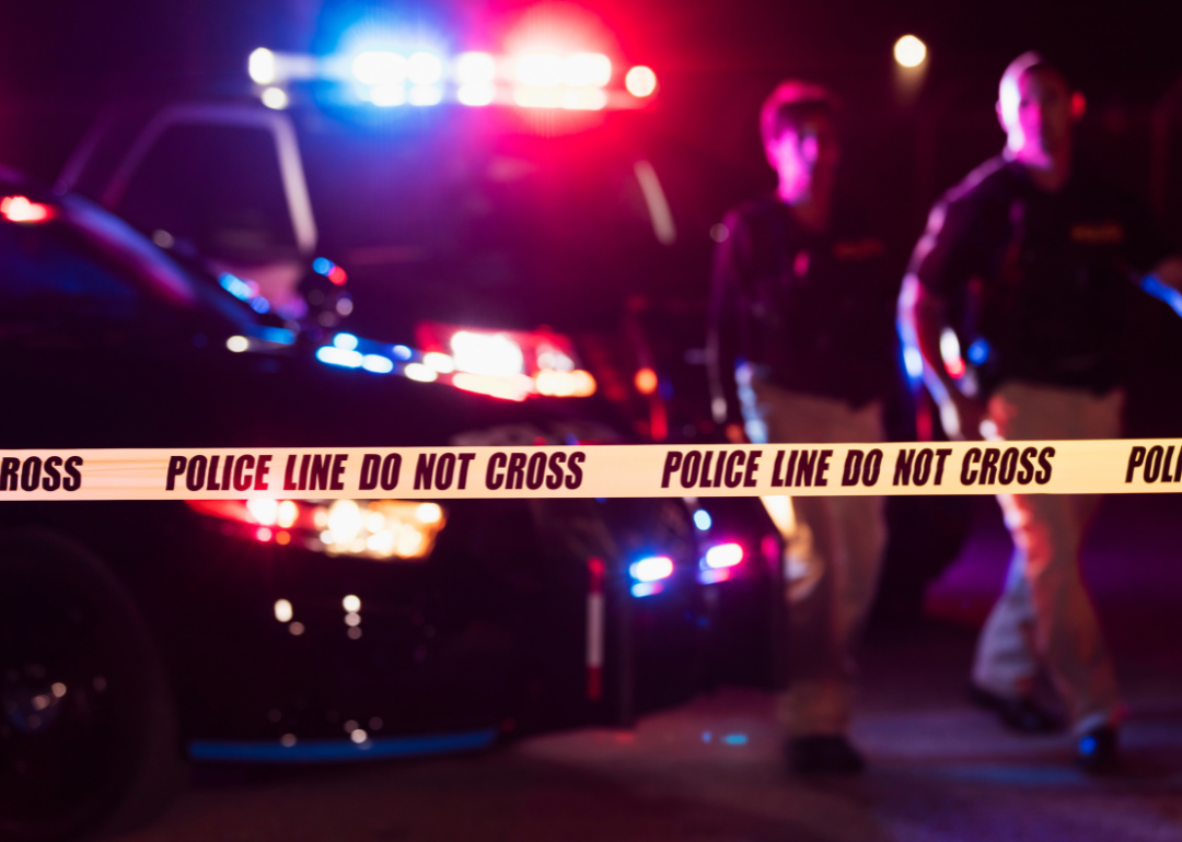 Crime scene tape, yellow