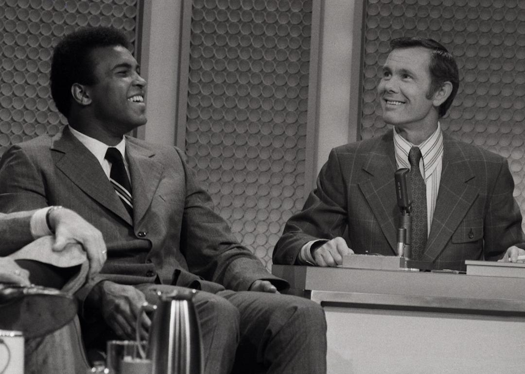 Johnny Carson interviews Muhammad Ali on 'The Tonight Show' in 1971.