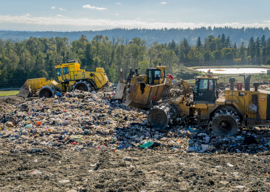The King County Cedar Hills Regional Landfill near Seattle, where three readings during an EPA inspection showed methane concentrations above federal limits.