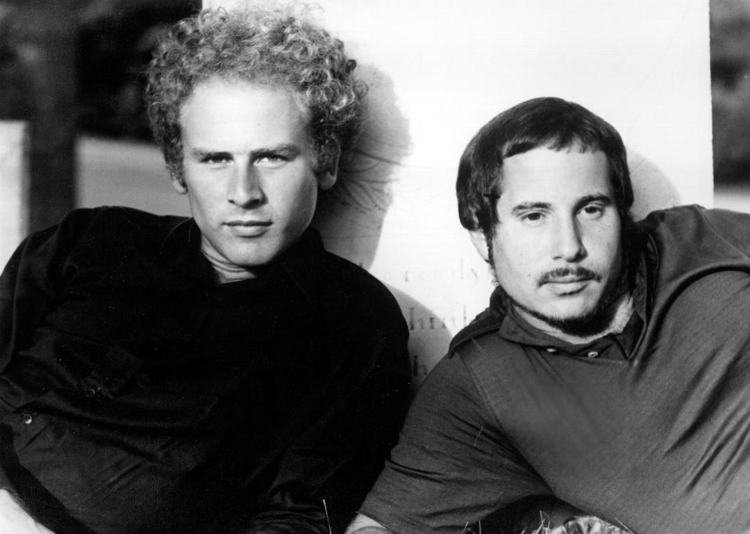Portrait of Simon and Garfunkel in 1970.
