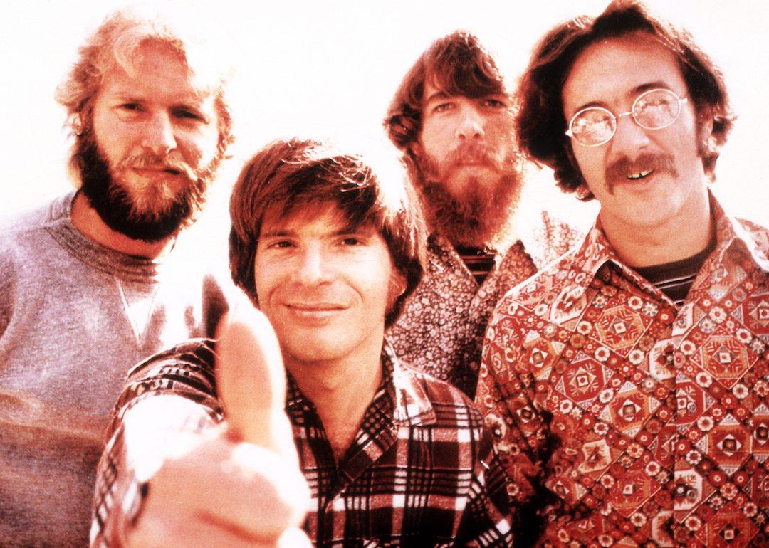 The members of Creedence Clearwater Revival pose for a portrait.