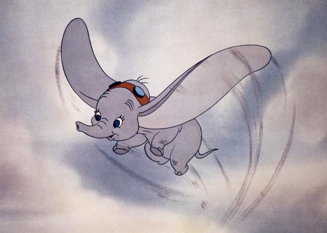 Dumbo the elephant in the 1941 Disney movie 'Dumbo.'