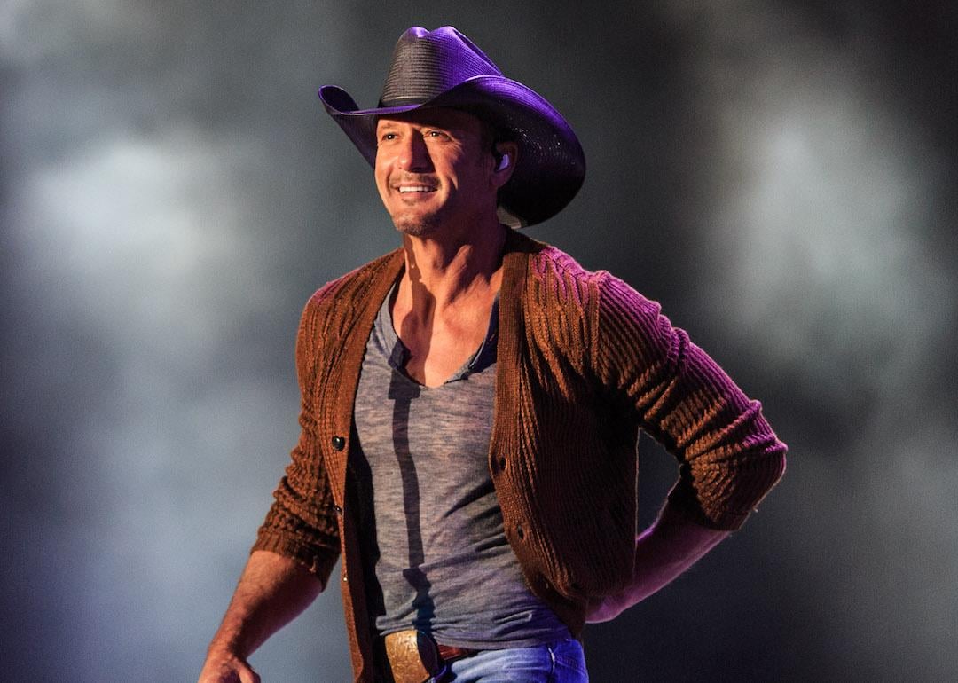 Country musician Tim McGraw performs onstage during 2015 Stagecoach.