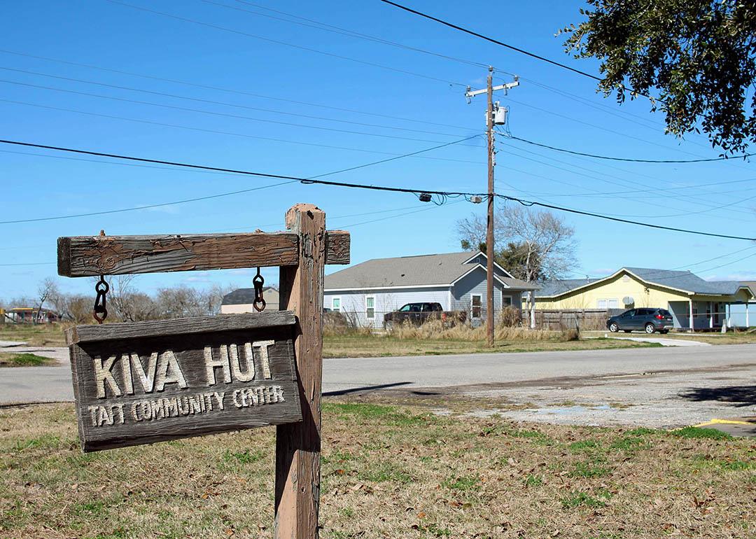 The Kiva Hut Community Center in Taft, Texas has been the town’s only early voting site for years. 