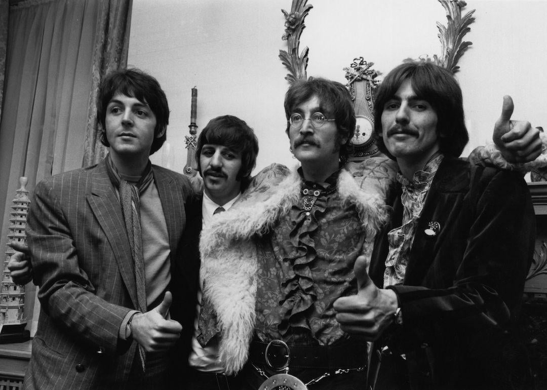 Paul McCartney, Ringo Starr, John Lennon, and George Harrison of The Beatles in 1967.