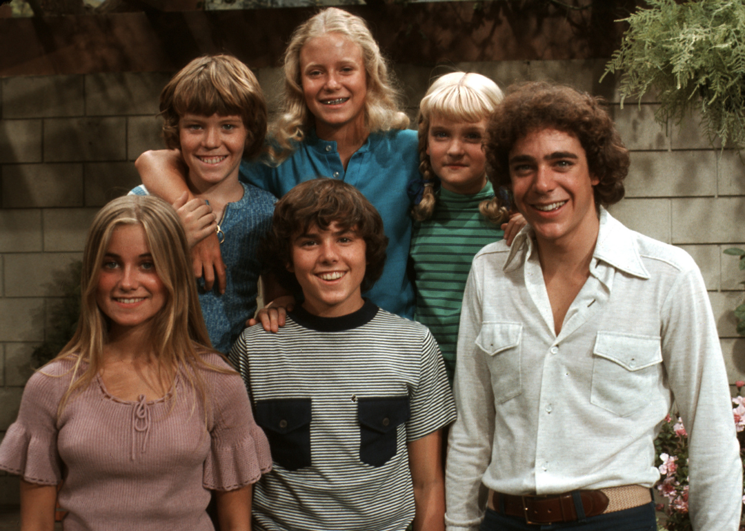 Photo of the cast of 'The Brady Bunch', circa 1970