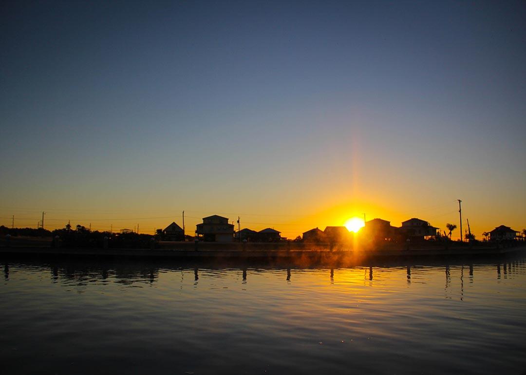 Sunrise on the Bayou, New Orleans, Louisiana.